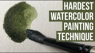 Watercolor Blending and Edge Control Technique  Tutorial [upl. by Nels]