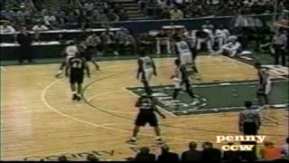 Allen Iverson highlight vs NY Knicks 9798 NBA Preseason Rare [upl. by Ydnys]