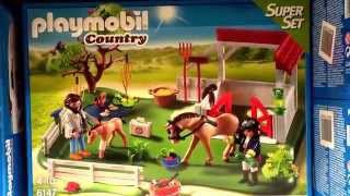 Playmobil 6147  Koppel mit Pferdebox [upl. by Freyah]