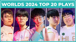 Top 20 Best Plays  Worlds 2024 Swiss Stage [upl. by Arraeic]