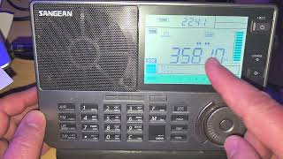 Sangean ATS909X2 Tuning tips 3000  4000 kHz Shortwave including 80 meters amateur radio band [upl. by Attenauq]