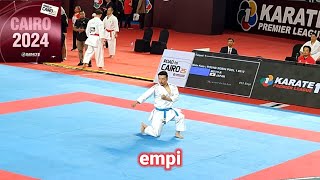 Ryuji Moto Premier League Cairo 2024 Karate1 kata empi [upl. by Goar]