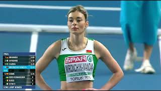 Nastassia Mironchyk Ivanova  Long Jump Women EIC Torun 2021 Athletics shorts 2023 [upl. by Aicad]