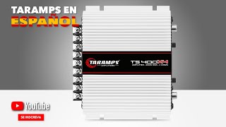 Amplificador Taramps 400 Watts RMS Modelo TS 400x4 y Ejemplos  Taramps Group [upl. by Ramsden]