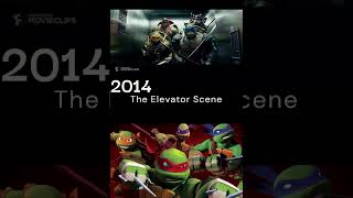 TMNT Elevator Scene 2014 VS 2012 [upl. by Michele444]