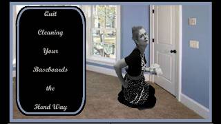 Clean your baseboards without breaking your back Better than the quotbaseboard buddyquot [upl. by Ellerahs173]