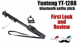 Yunteng YT1288 Bluetooth Selfie Stick Review [upl. by Ardelle]