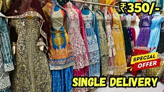 Wedding Dresses ₹350 Lowest Price Pakistani Designer Suits Hyderabad market [upl. by Nilerual696]