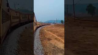 🚂Indian railways ka Toofan vishaka kirandul express train hyderabaditraveller vizag araku [upl. by Asilrak]