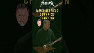 James Hetfield Fastest Down Pick Guitar Player ever metallica [upl. by Lierbag]