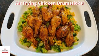 Air Frying Chicken Drumsticks [upl. by Kcered753]