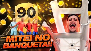 A PRIMEIRA MITADA DO BANQUETA NO EA FC 25 TIREI UMA CARTA 90 CARA NO PACK OPENING [upl. by Draner]