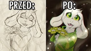 Asriel Dreemurr z Undertale  Speedpaint [upl. by Joub]