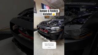 Fiberglass Bumper amp Fenders Installed shorts mustang youtubeshorts subscribe racecar cartok [upl. by Aseek]