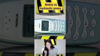 Nokia vs hydraulic press hydraulicpress satisfying reaction [upl. by Cybil]