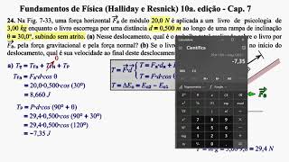 Aula 24  Fundamentos de Física Halliday e Resnick 10a Edição  Cap 7 [upl. by Hsital]