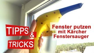 Fenster streifenfrei sauber Das kann der Kärcher AkkuFenstersauger  Test [upl. by Cousins395]