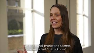 Dafna Goor Talks About the Emerging Phenomenon of Using Secrets in Marketing [upl. by Ferde678]