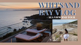 CORNWALL WHITSAND BAY VLOG  SEA VIEW COTTAGE TOUR  UNIQUE HOMESTAY ATLANTA  UK HOLIDAY [upl. by Flan]