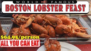 6495 for All You Can Eat LOBSTER Oyster Snow Crab Legs Blue Crab amp More  Boston Lobster Feast [upl. by Nessie655]