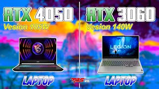 RTX 3060 140W vs RTX 4050 105W LaptopNotebook  Fps vn [upl. by Llenehc]