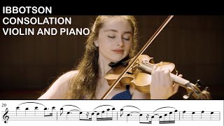 Ibbotson Consolation for Violin and Piano  Esther Abrami amp Iyad Sughayer [upl. by Nanis]