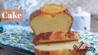 cake moelleux au lait concentré sucré gateau au lait rapide [upl. by Nodnyl342]