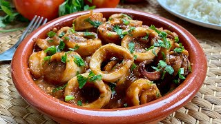 Calamares en Salsa Americana  El Mundo en Recetas [upl. by Norrahs]