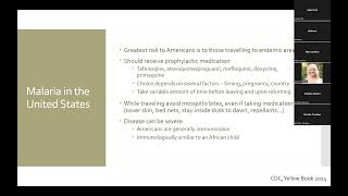 Infectious Diseases Grand Rounds Malaria [upl. by Piotr]