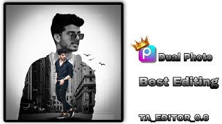 Dual photo editing in 6 minutes  PicsArt tutorial [upl. by Nayr]