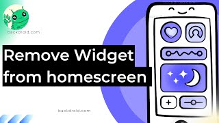 Remove Widget from Android Home Screen Delete Widgets Tutorial [upl. by Merci]