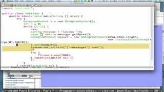 Cours programmation socket réseau n°3  Thread UDP Java [upl. by Linden]