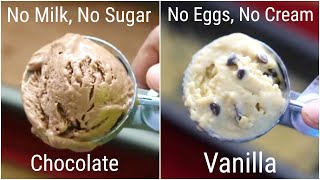 2 Healthy Ice Cream Recipes For Weight Loss  No Sugar  No Eggs  No MilkNo Cream  Skinny Recipes [upl. by Anned]