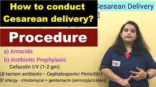 Cesarean Delivery  Preoperative Preparation Procedure amp Postoperative care  Nursing Lecture [upl. by Aileek652]