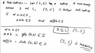 SubLattice definition and examples  Boolean Algebra and Lattice bsc maths Engineering maths [upl. by Llieno]