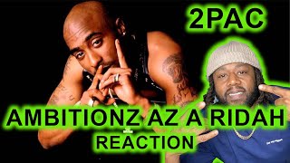 2Pac  Ambitionz Az A Ridah REACTION [upl. by Anelat]