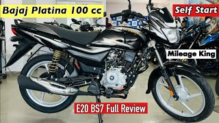 Mileage Kings 🤴 BAJAJ Platina 100cc 2024 Modal Detailed Review  2024 On Road Price [upl. by Agatha765]