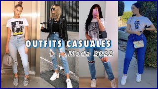 OUTFITS CASUAL Y DEPORTIVAS DE MODA 2022 moda mujer TENDENCIAS MUJER CASUAL 2022 [upl. by Legnaros]