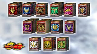 Kamen Rider Ryuki All Riders Henshin and Cards [upl. by Iborian120]