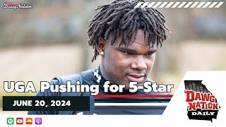 UGA had a special message for 5star DL Justus Terry  DawgNation Daily [upl. by Tuchman]