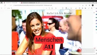 الحصة الأولى من كتاب Menschen A11 🇩🇪 شرح الدرس التمارين DeutschmitMira [upl. by Toddie]