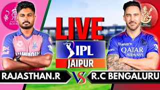 IPL 2024 Live RCB vs RR Live Match  IPL Live Score amp Commentary  Bangalore vs Rajasthan Inning 2 [upl. by Helbonia]