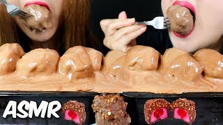 ASMR GIANT CHOCOLATE PROFITEROLES  TIRAMISU CAKE  BIG CHERRY 티라미수 케이크 리얼사운드 먹방  KimampLiz ASMR [upl. by Laurette433]