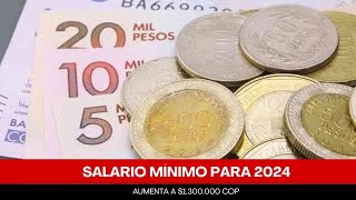 GOBIERNO ANUNCIA SUBIDA DEL SALARIO MÍNIMO PARA 2024 [upl. by Tnomel]