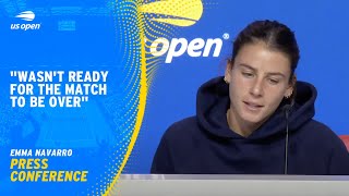 Emma Navarro Press Conference  2024 US open Semifinal [upl. by Eimmak]