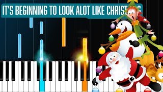 quotIts Beginning To Look Alot Like Christmasquot Piano Tutorial  Chords  How To Play  Cover [upl. by Lipp]