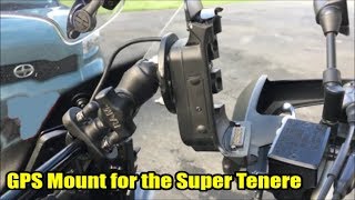 Viewer Request GPS Mount for the Yamaha Super Tenere [upl. by Eimareg]