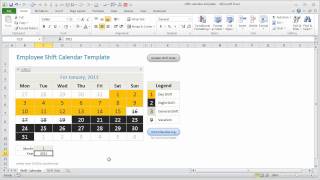 Employee Shift Tracker Excel Template  How it works [upl. by Carrie]