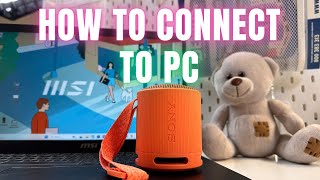 How to Connect Sony SRSXB100 to PC Fast [upl. by Tychonn]