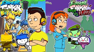 Caillou VS Bob amp Bosip and Rosie VS Flippy  Friday Night Funkin Mods [upl. by Eerrahs]